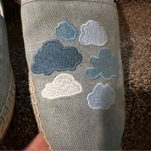 SAM EDELMAN CIRCUS Head In The Clouds Espadrille Sz 8.5 light denim - Picture 5 of 12